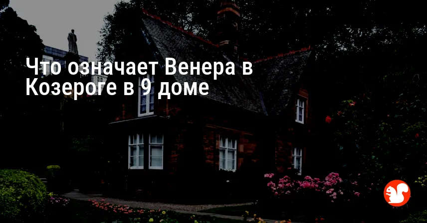 Что означает Венера в Козероге в 9 доме