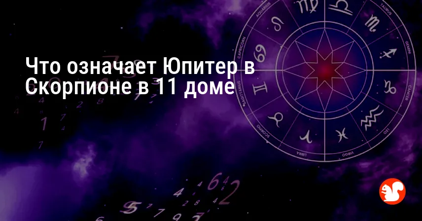 Что означает Юпитер в Скорпионе в 11 доме