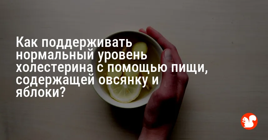 Как поддерживать нормальный уровень холестерина с помощью пищи, содержащей овсянку и яблоки?