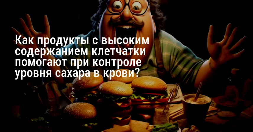 Как продукты с высоким содержанием клетчатки помогают при контроле уровня сахара в крови?