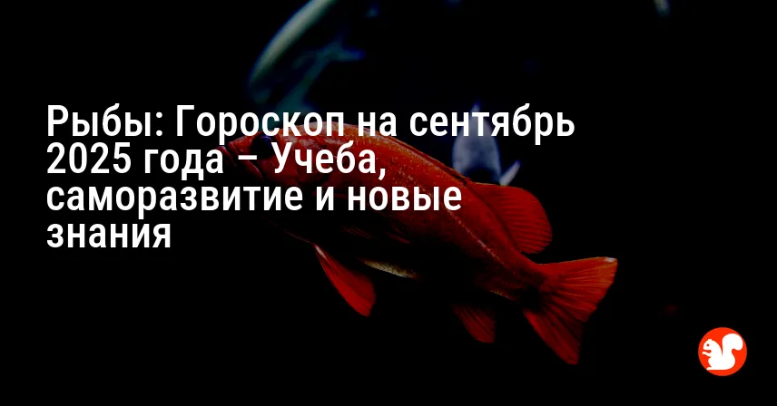 Рыбы: Гороскоп на сентябрь 2025 года – Учеба, саморазвитие и новые знания