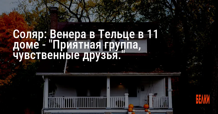 Соляр: Венера в Тельце в 11 доме — «Приятная группа, чувственные друзья.»