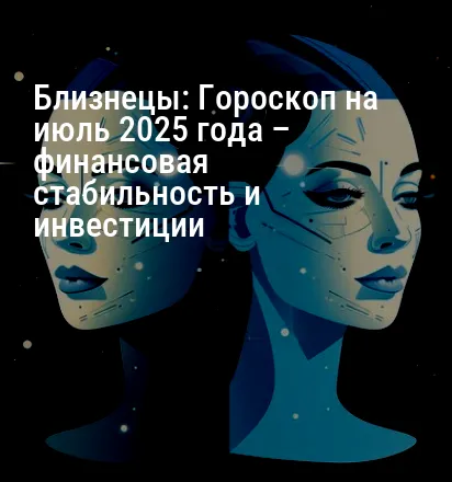Близнецы: Гороскоп на июль 2025 года – финансовая стабильность и инвестиции