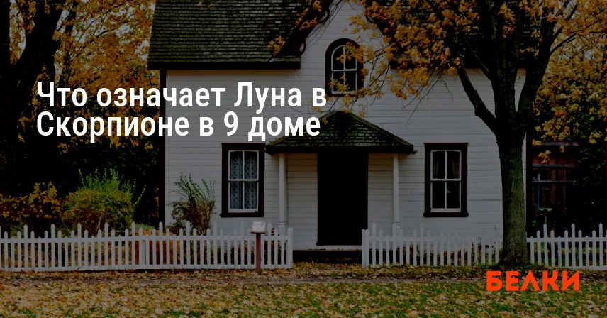 Что означает Луна в Скорпионе в 9 доме