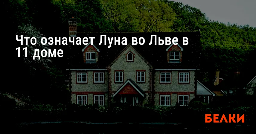 Что означает Луна во Льве в 11 доме