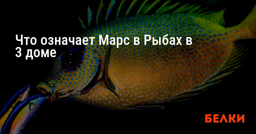 Что означает Марс в Рыбах в 3 доме