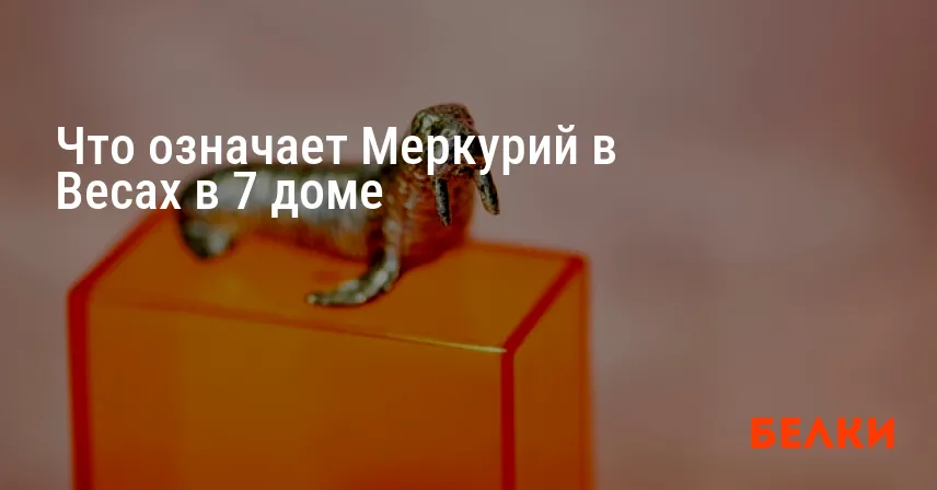 Что означает Меркурий в Весах в 7 доме