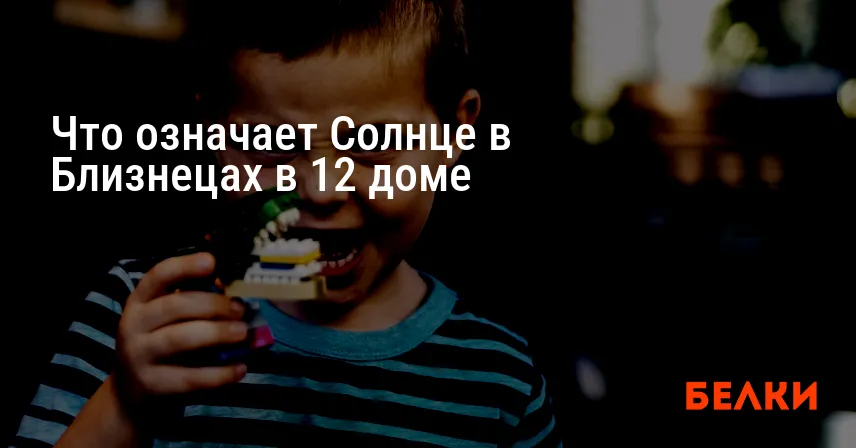 Что означает Солнце в Близнецах в 12 доме