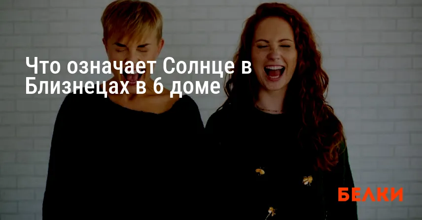 Что означает Солнце в Близнецах в 6 доме