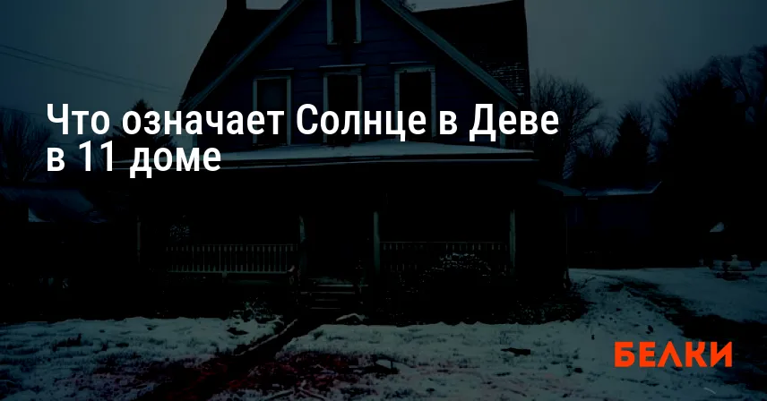 Что означает Солнце в Деве в 11 доме