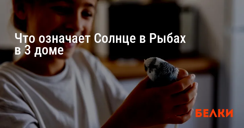 Что означает Солнце в Рыбах в 3 доме