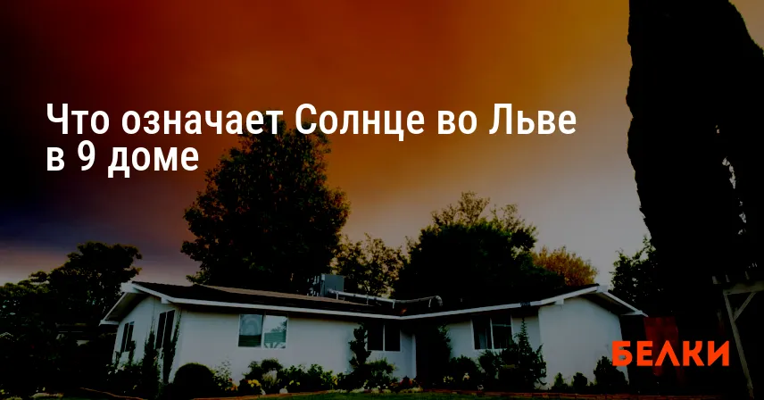 Что означает Солнце во Льве в 9 доме
