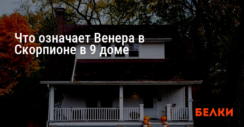Что означает Венера в Скорпионе в 9 доме