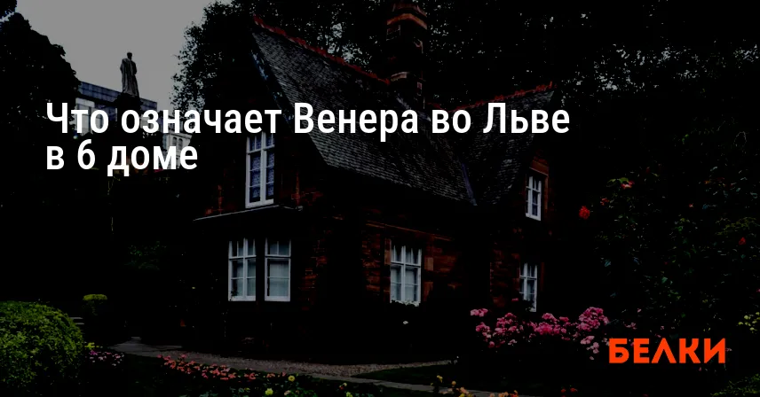 Что означает Венера во Льве в 6 доме