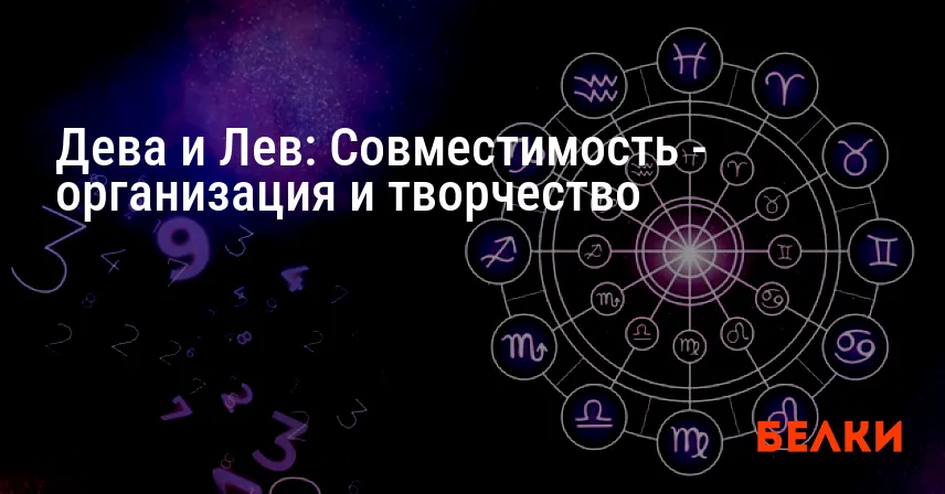 Дева и Лев: Совместимость — организация и творчество