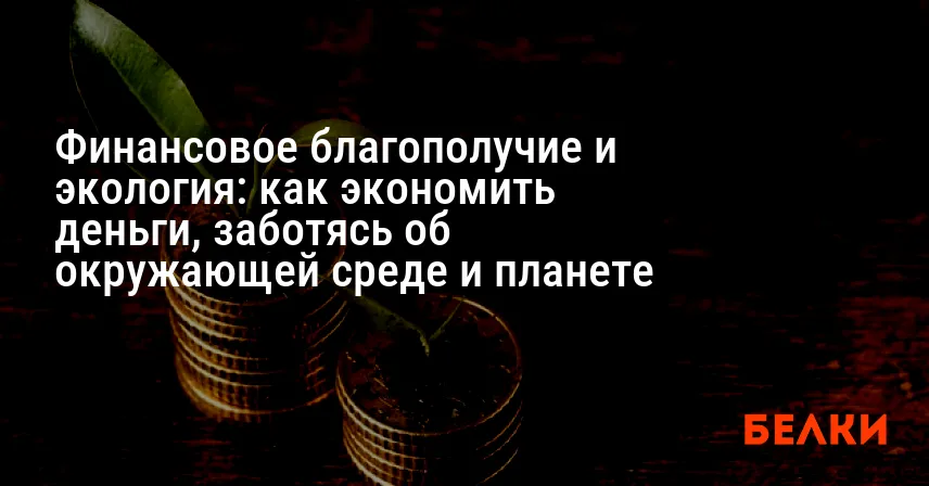 Финансовое благополучие и экология: как экономить деньги, заботясь об окружающей среде и планете