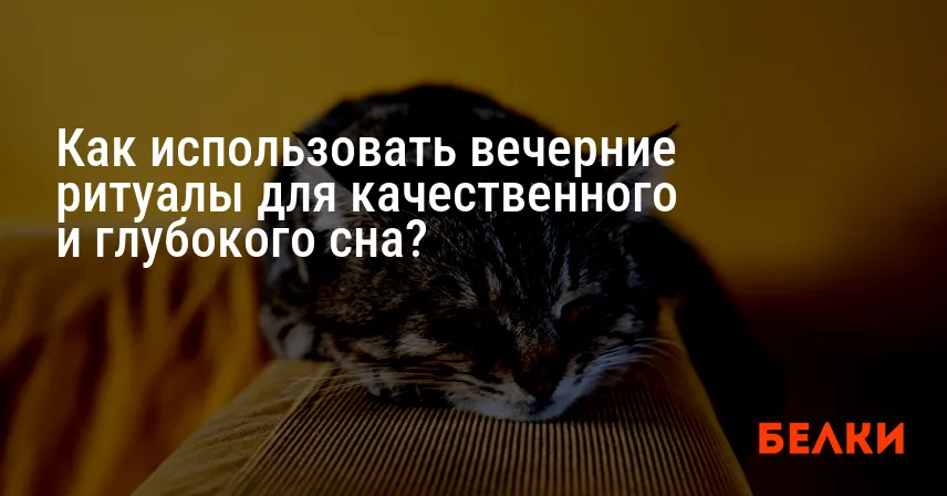 Как использовать вечерние ритуалы для качественного и глубокого сна?