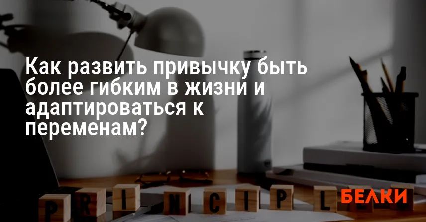 Как развить привычку быть более гибким в жизни и адаптироваться к переменам?