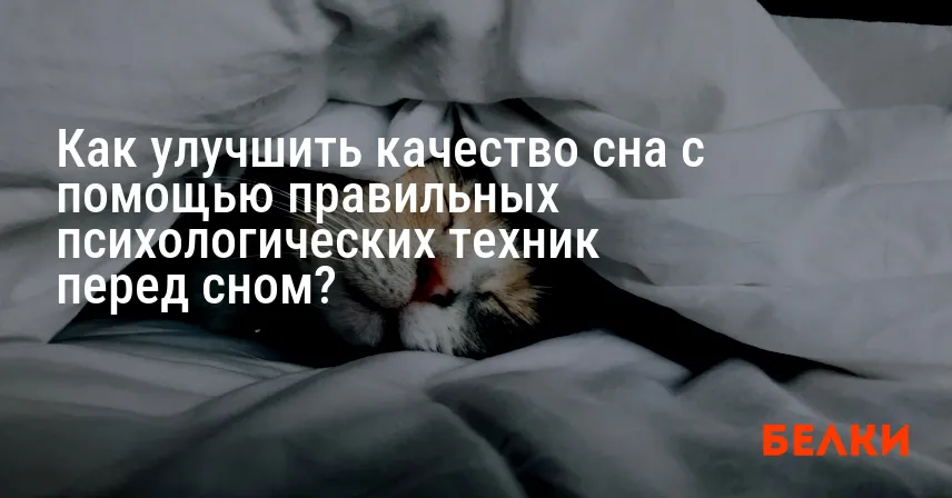 Как улучшить качество сна с помощью правильных психологических техник перед сном?