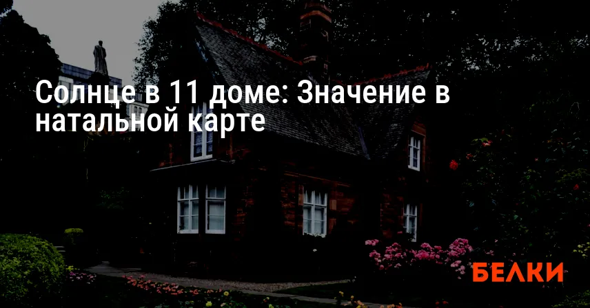 Солнце в 11 доме: Значение в натальной карте