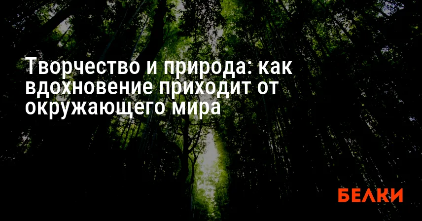 Творчество и природа: как вдохновение приходит от окружающего мира