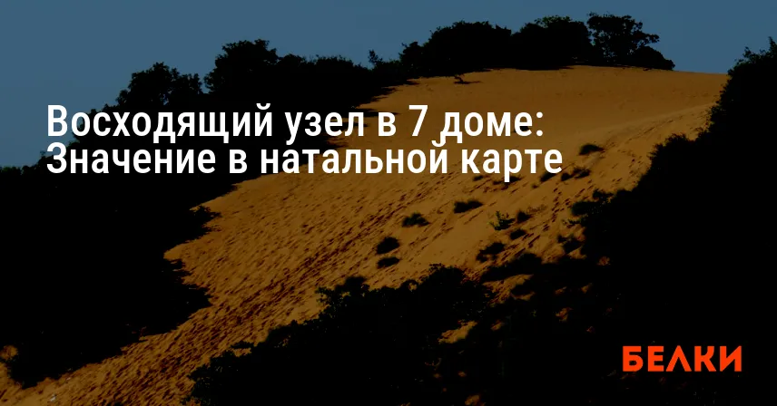 Восходящий узел в 7 доме: Значение в натальной карте